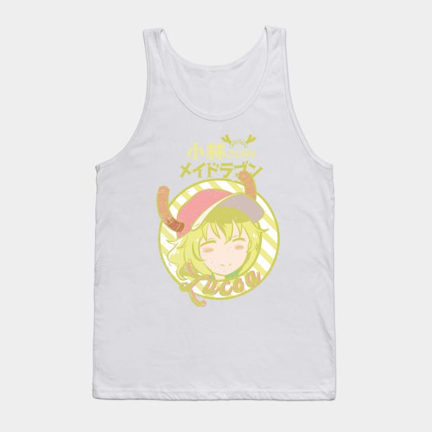 MISS KOBAYASHI'S DRAGON MAID: LUCOA (WHITE/GRUNGE) Tank Top by FunGangStore